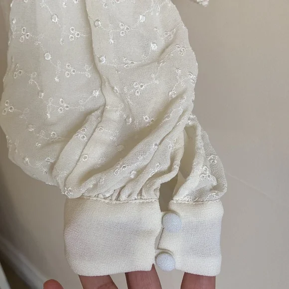 Free people, White flowy blouse, size small - Picture 7 of 10